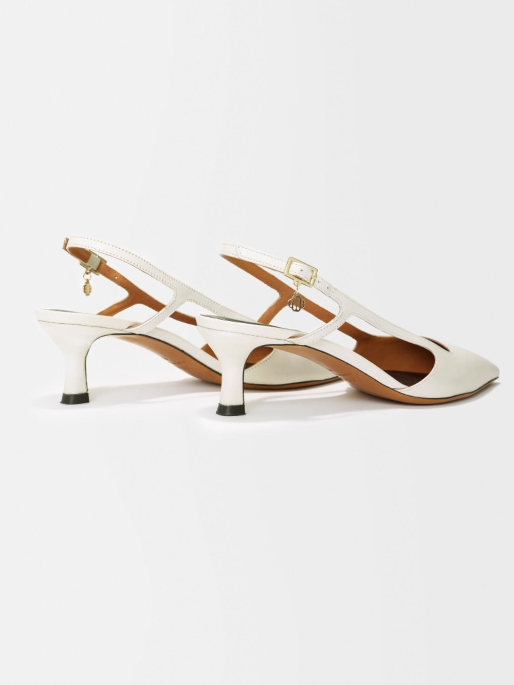 Fayna Pointed-toe pumps with straps - Picture 2 of 5